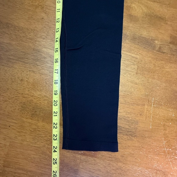 J. Crew Black Ribbed Leggings and Bike Shorts L - Picture 5 of 5